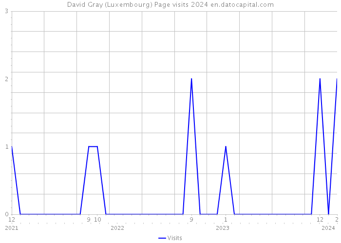 David Gray (Luxembourg) Page visits 2024 