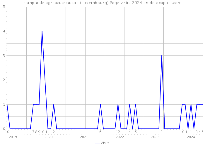 comptable agreacuteeacute (Luxembourg) Page visits 2024 