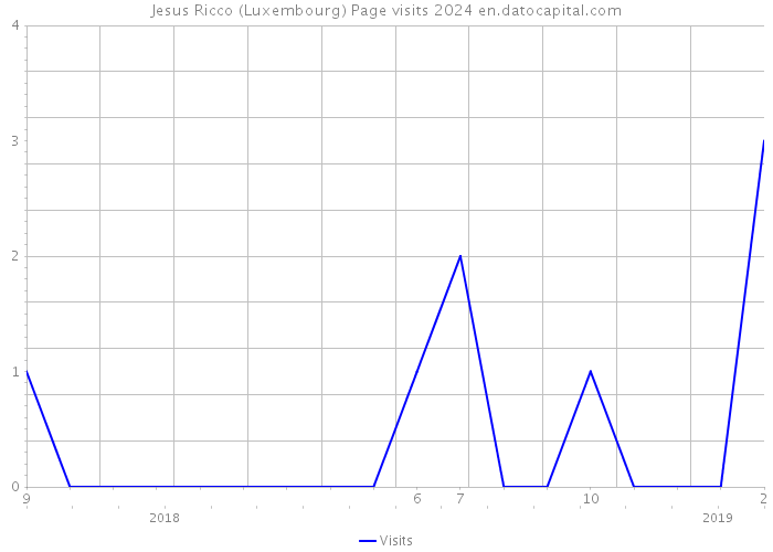 Jesus Ricco (Luxembourg) Page visits 2024 