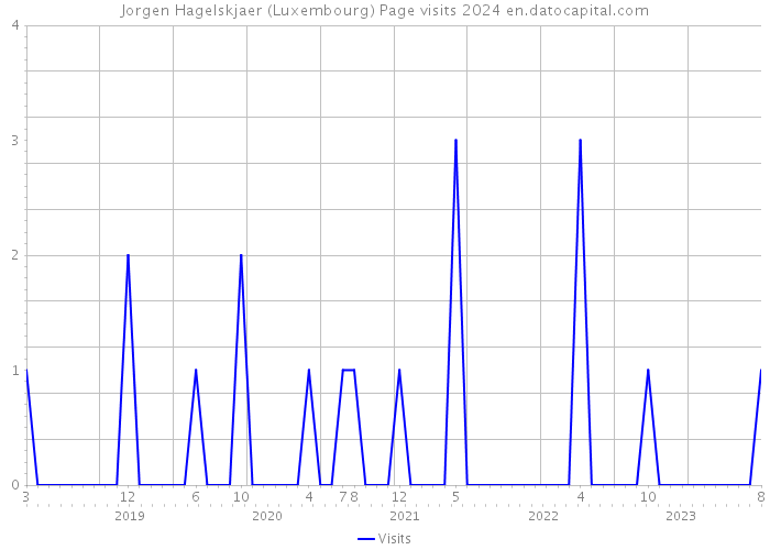 Jorgen Hagelskjaer (Luxembourg) Page visits 2024 