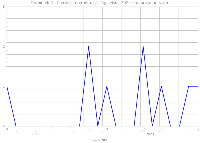 Dominiek De Clerck (Luxembourg) Page visits 2024 