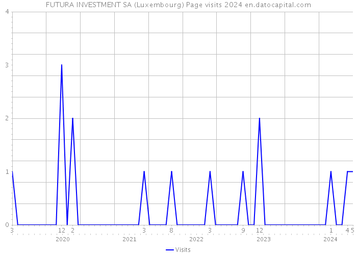FUTURA INVESTMENT SA (Luxembourg) Page visits 2024 
