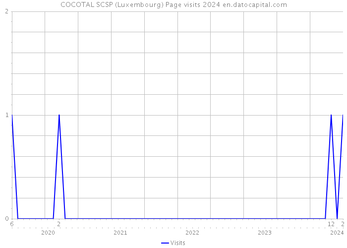 COCOTAL SCSP (Luxembourg) Page visits 2024 