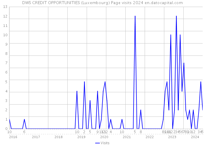 DWS CREDIT OPPORTUNITIES (Luxembourg) Page visits 2024 