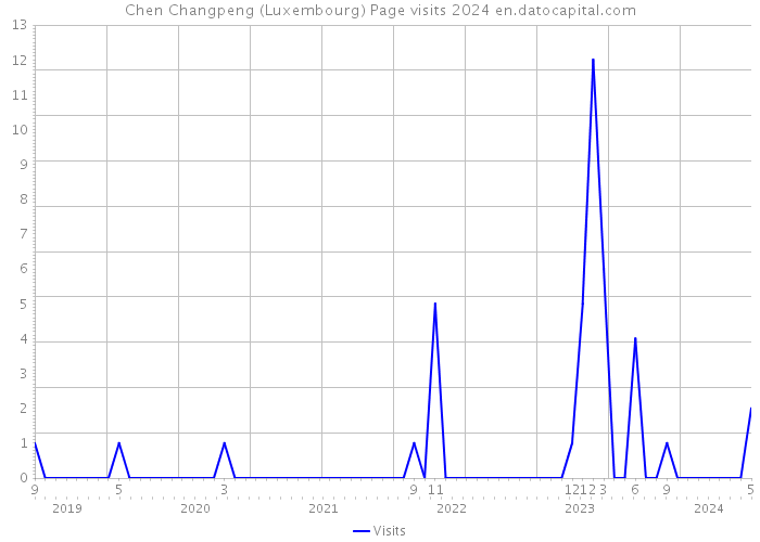 Chen Changpeng (Luxembourg) Page visits 2024 