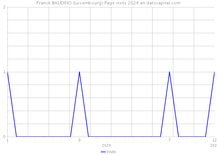 Franck BAUDINO (Luxembourg) Page visits 2024 