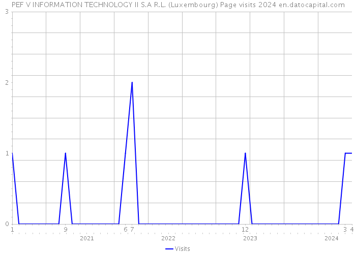 PEF V INFORMATION TECHNOLOGY II S.A R.L. (Luxembourg) Page visits 2024 