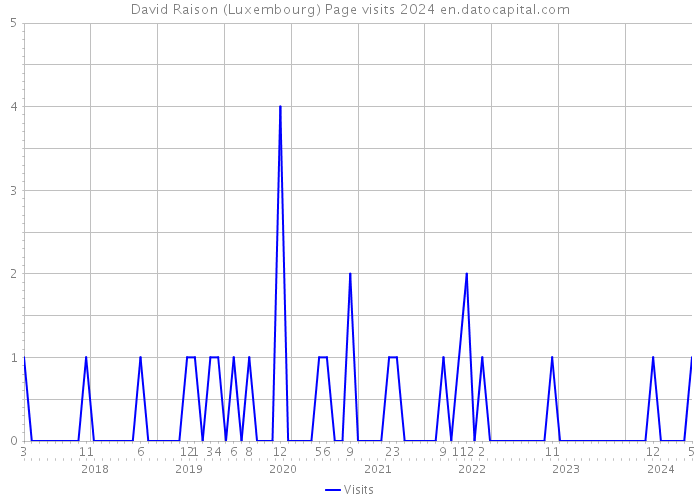 David Raison (Luxembourg) Page visits 2024 