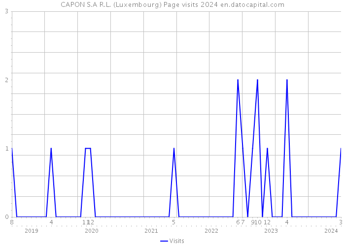 CAPON S.A R.L. (Luxembourg) Page visits 2024 