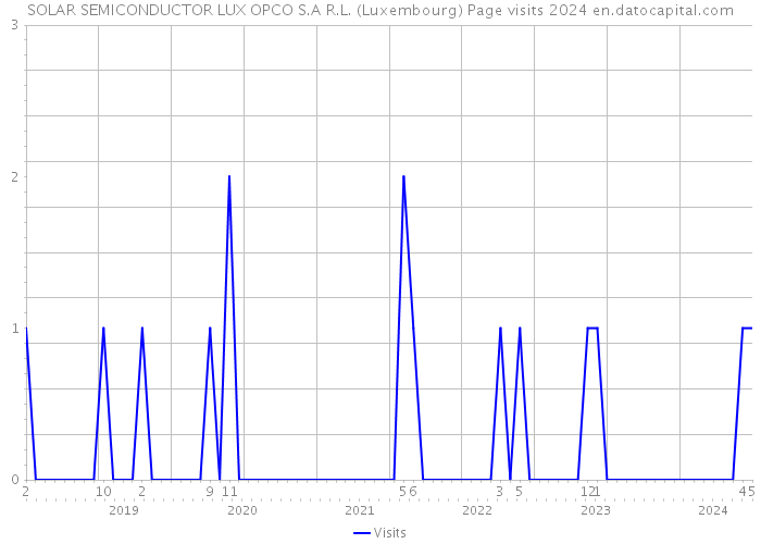 SOLAR SEMICONDUCTOR LUX OPCO S.A R.L. (Luxembourg) Page visits 2024 