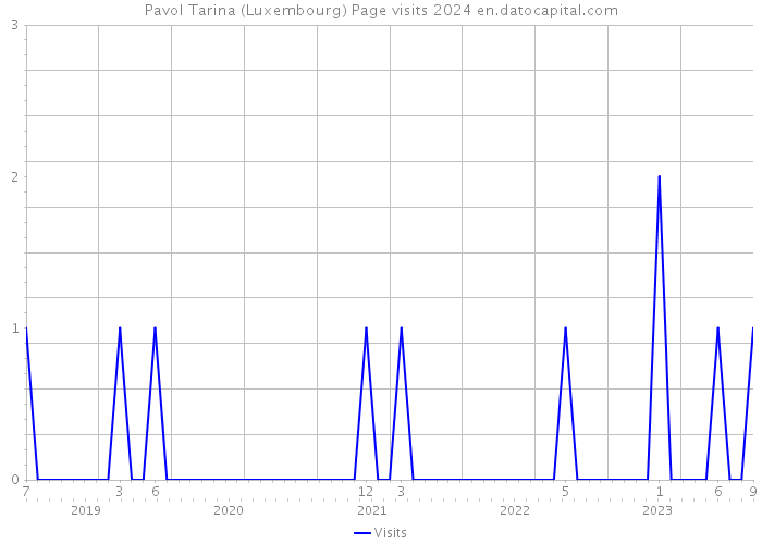 Pavol Tarina (Luxembourg) Page visits 2024 
