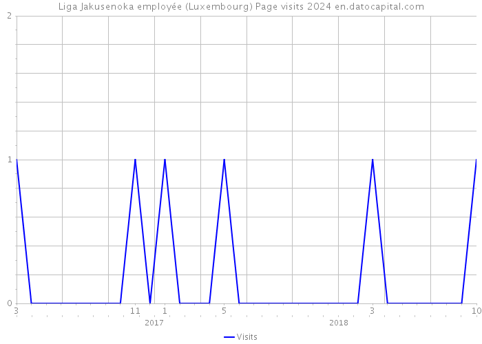 Liga Jakusenoka employée (Luxembourg) Page visits 2024 