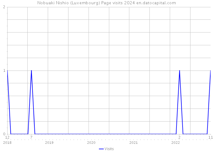 Nobuaki Nishio (Luxembourg) Page visits 2024 