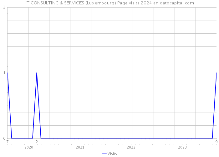 IT CONSULTING & SERVICES (Luxembourg) Page visits 2024 