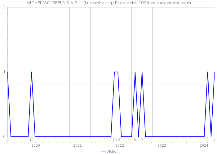 MICHEL WOLSFELD S.A R.L. (Luxembourg) Page visits 2024 