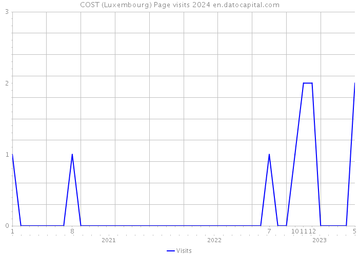 COST (Luxembourg) Page visits 2024 