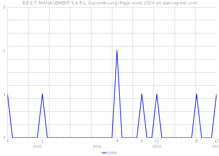 B.E.S.T. MANAGEMENT S.A R.L. (Luxembourg) Page visits 2024 