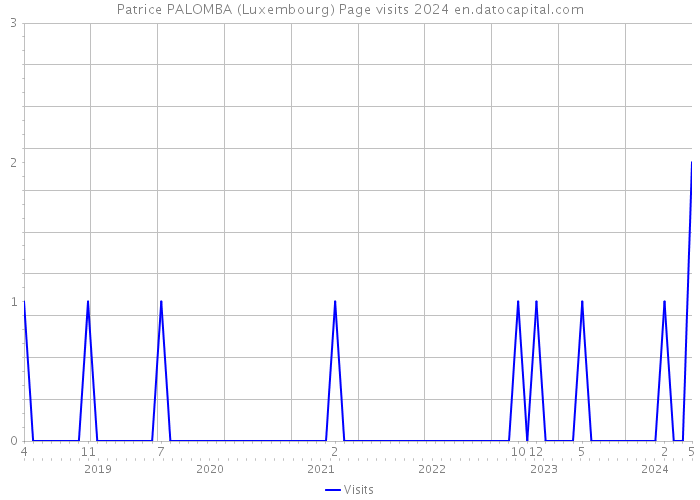 Patrice PALOMBA (Luxembourg) Page visits 2024 