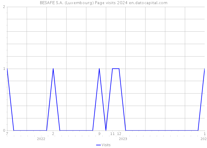 BESAFE S.A. (Luxembourg) Page visits 2024 