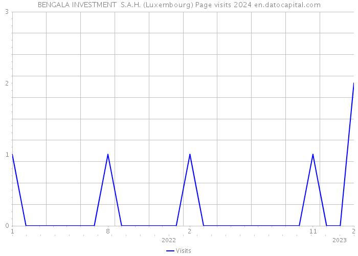 BENGALA INVESTMENT S.A.H. (Luxembourg) Page visits 2024 