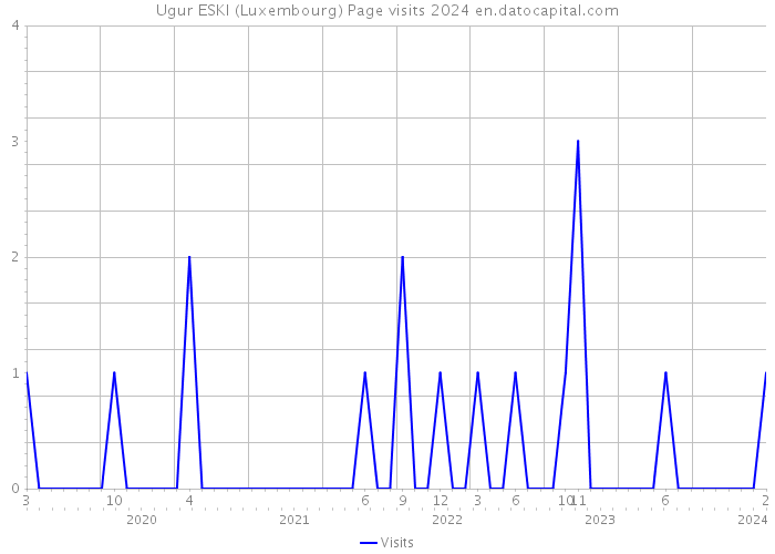 Ugur ESKI (Luxembourg) Page visits 2024 