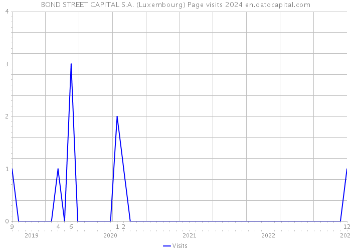 BOND STREET CAPITAL S.A. (Luxembourg) Page visits 2024 