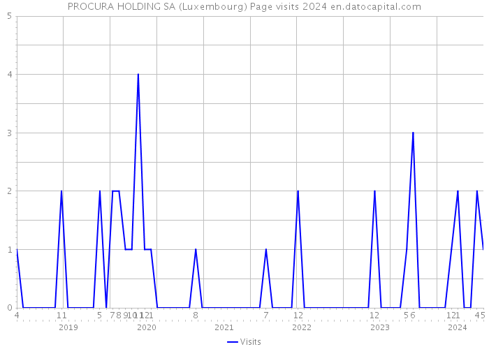 PROCURA HOLDING SA (Luxembourg) Page visits 2024 