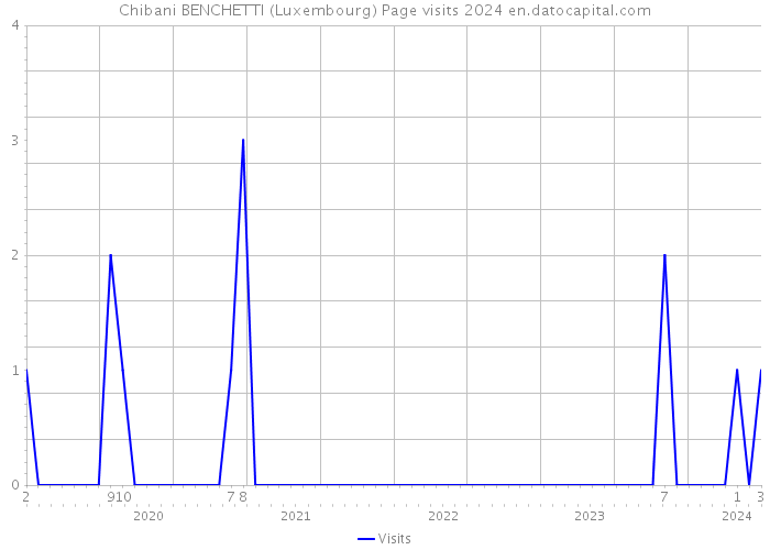 Chibani BENCHETTI (Luxembourg) Page visits 2024 