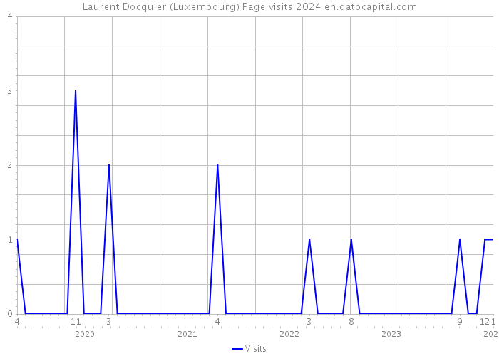 Laurent Docquier (Luxembourg) Page visits 2024 