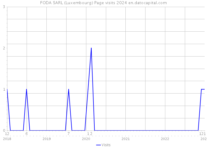 FODA SARL (Luxembourg) Page visits 2024 