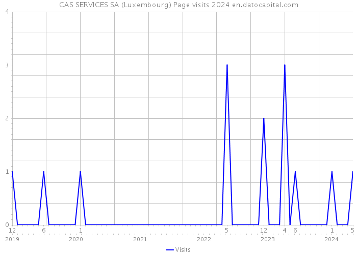 CAS SERVICES SA (Luxembourg) Page visits 2024 