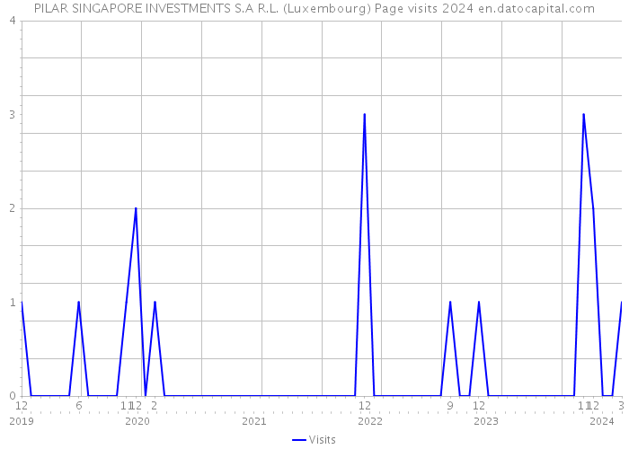 PILAR SINGAPORE INVESTMENTS S.A R.L. (Luxembourg) Page visits 2024 