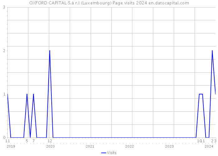 OXFORD CAPITAL S.à r.l (Luxembourg) Page visits 2024 
