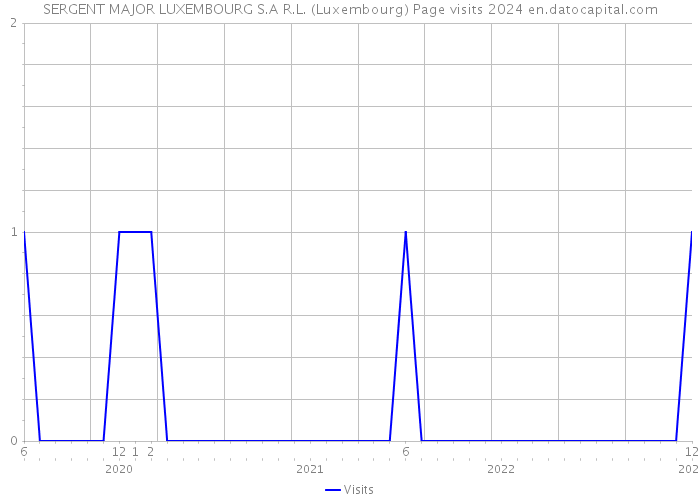 SERGENT MAJOR LUXEMBOURG S.A R.L. (Luxembourg) Page visits 2024 