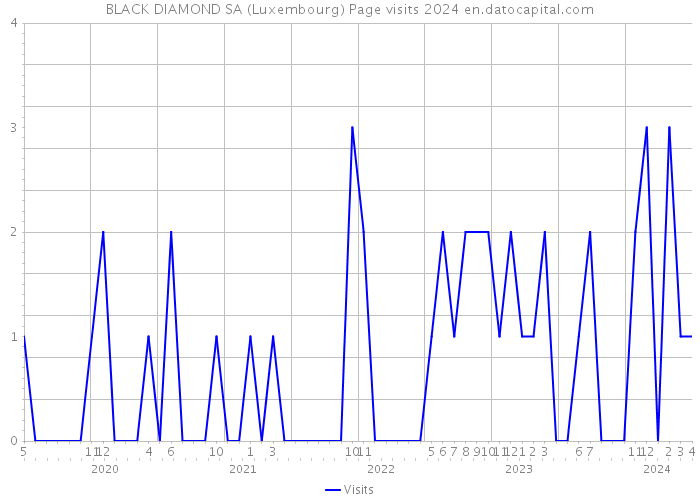 BLACK DIAMOND SA (Luxembourg) Page visits 2024 