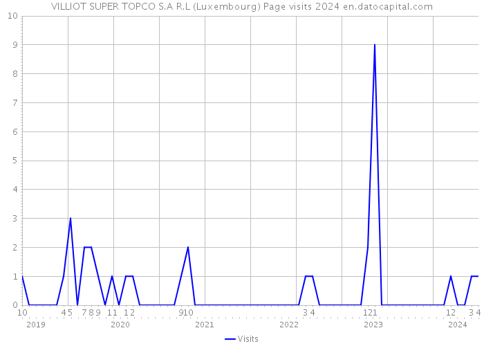 VILLIOT SUPER TOPCO S.A R.L (Luxembourg) Page visits 2024 