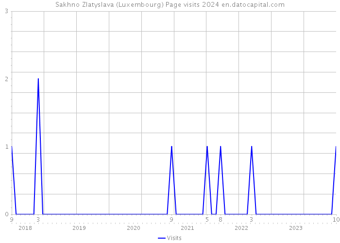 Sakhno Zlatyslava (Luxembourg) Page visits 2024 