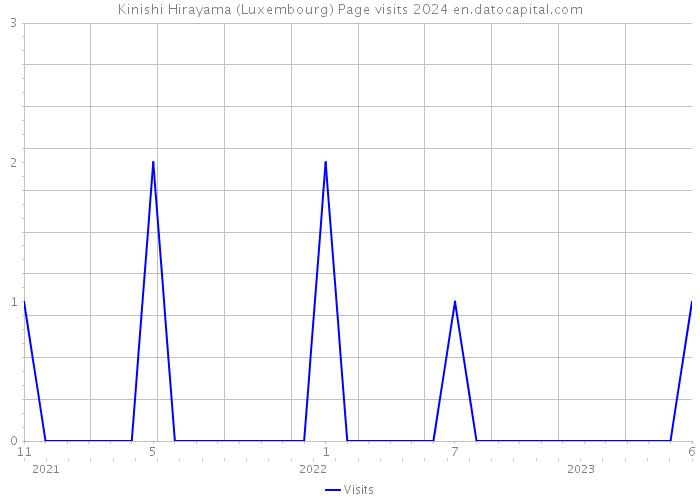 Kinishi Hirayama (Luxembourg) Page visits 2024 