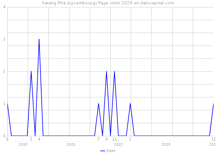 Kwang Rha (Luxembourg) Page visits 2024 