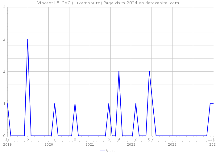 Vincent LE-GAC (Luxembourg) Page visits 2024 