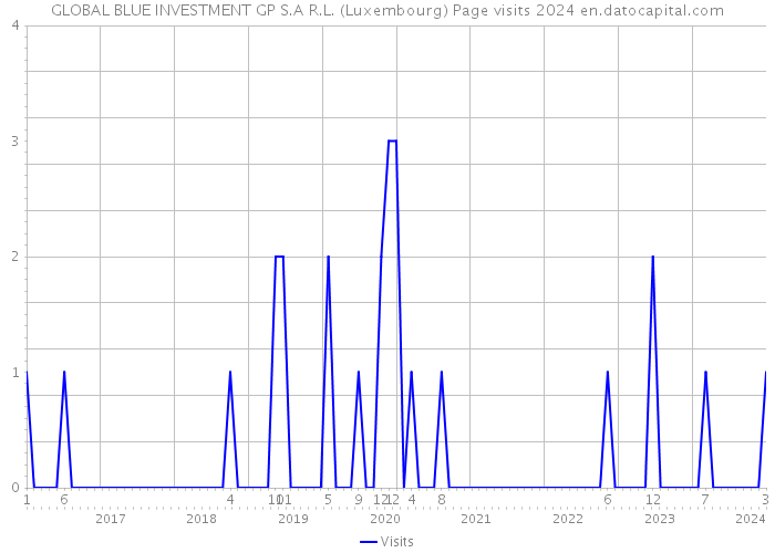 GLOBAL BLUE INVESTMENT GP S.A R.L. (Luxembourg) Page visits 2024 