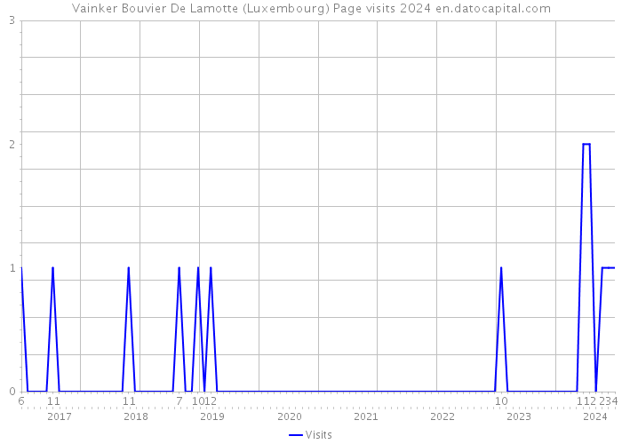 Vainker Bouvier De Lamotte (Luxembourg) Page visits 2024 