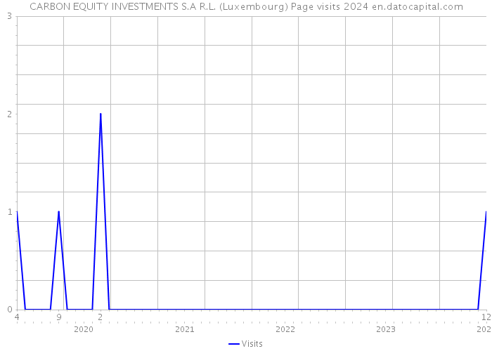 CARBON EQUITY INVESTMENTS S.A R.L. (Luxembourg) Page visits 2024 