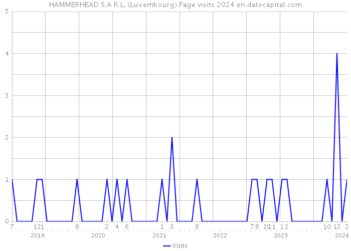 HAMMERHEAD S.A R.L. (Luxembourg) Page visits 2024 