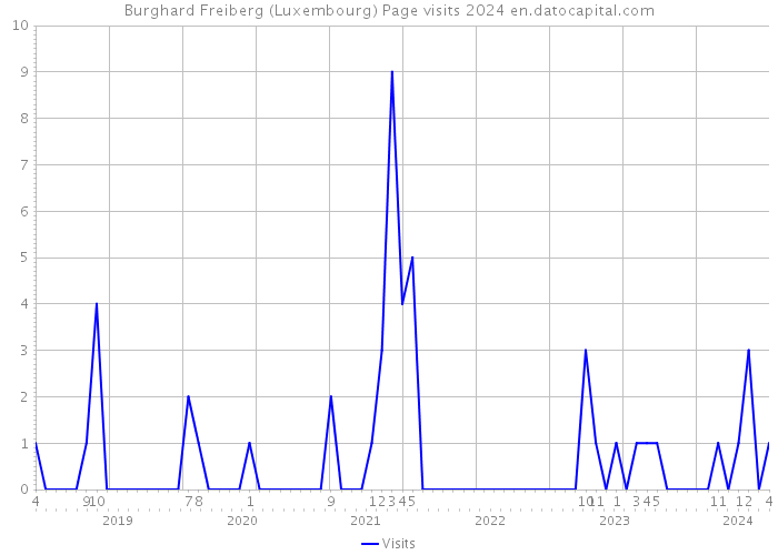 Burghard Freiberg (Luxembourg) Page visits 2024 