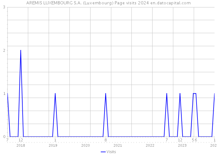 AREMIS LUXEMBOURG S.A. (Luxembourg) Page visits 2024 