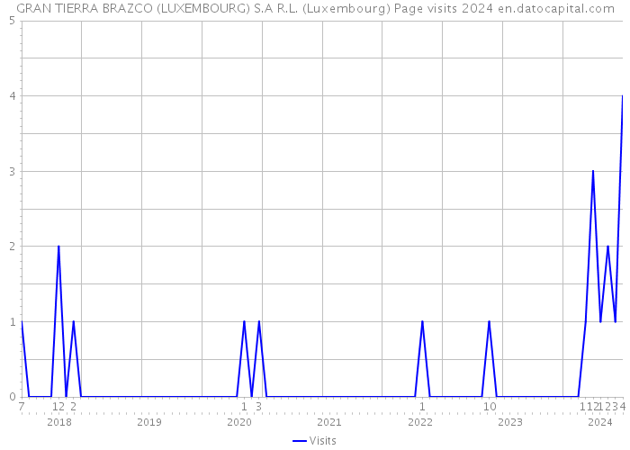 GRAN TIERRA BRAZCO (LUXEMBOURG) S.A R.L. (Luxembourg) Page visits 2024 