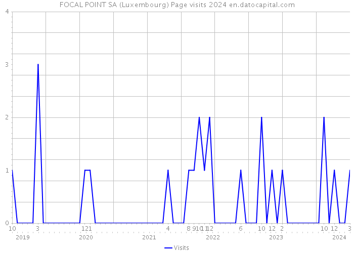 FOCAL POINT SA (Luxembourg) Page visits 2024 