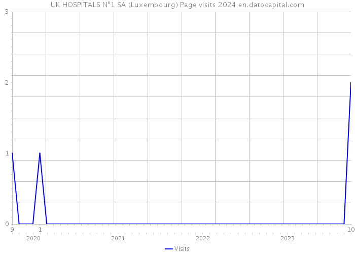 UK HOSPITALS N°1 SA (Luxembourg) Page visits 2024 