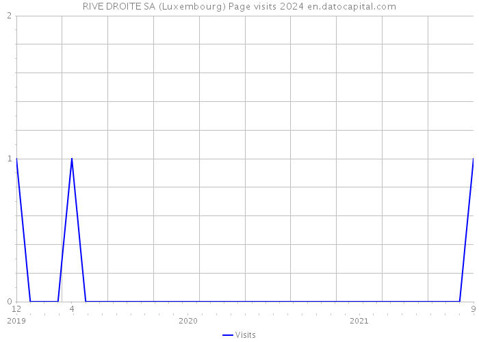 RIVE DROITE SA (Luxembourg) Page visits 2024 